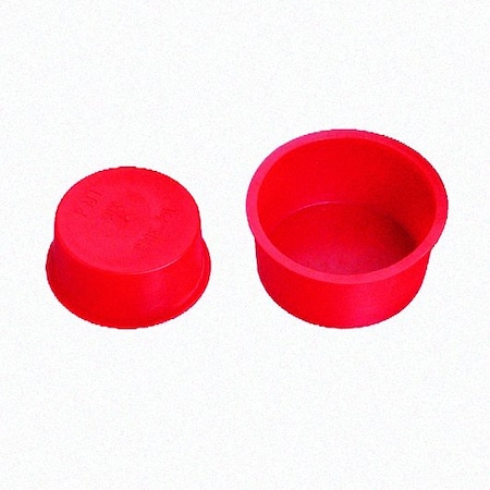 TAPERED PLUG-T-125-LDPE-RED, 4000PK